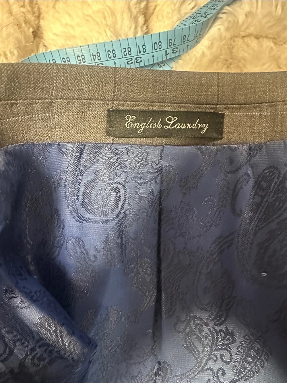 Men's Classic Gray Windowpane Blazer